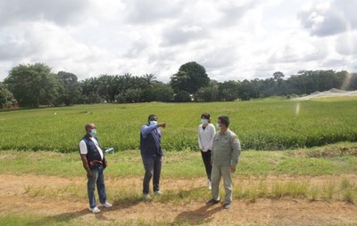 联合国粮农组织赤几大陆地区负责人到 援赤道几内亚示范农场参观